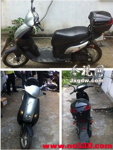 被弃现场的电动车