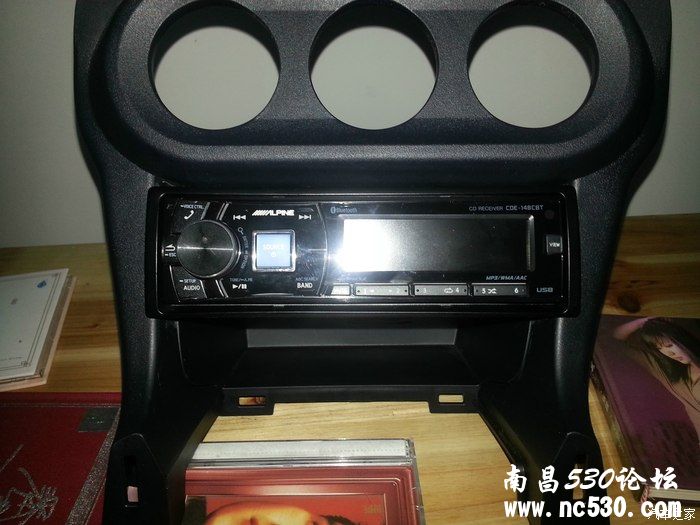 南昌三菱翼神改装iPad迷你 音响改装