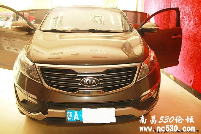 起亚智跑原车主机音响升级