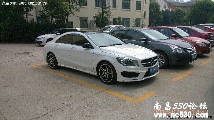 南昌高新区丰源商务花园偶遇奔驰CLA,浙B牌照，哪位车友的？