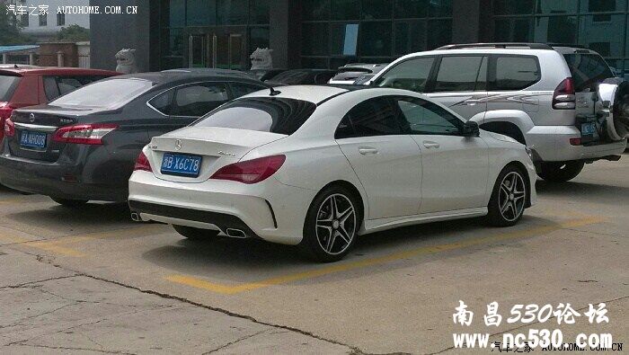 南昌高新区丰源商务花园偶遇奔驰CLA,浙B牌照，哪位车友的？