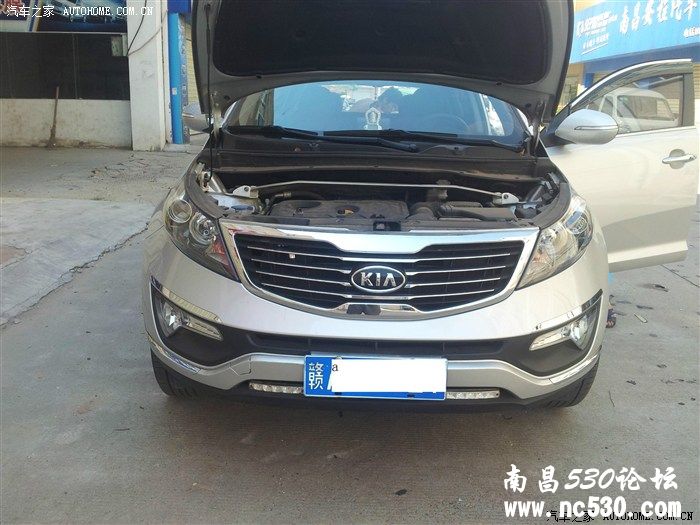 江西南昌起亚智跑改装DK汽车10寸低音炮4路功放超级震撼