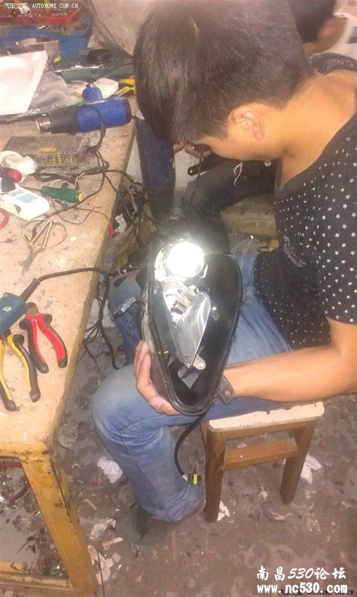 折腾一天，江西首台逸动改 泪眼+天使眼+恶魔眼