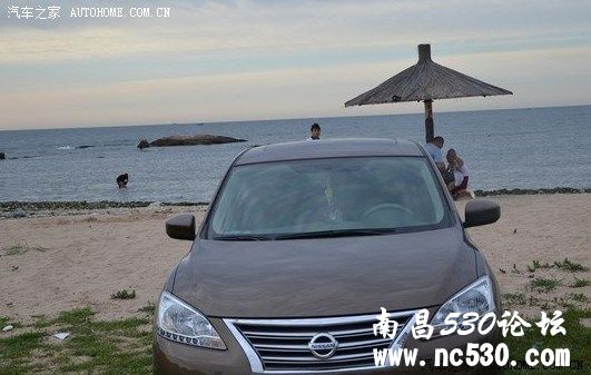 新轩逸提车作业，付第一次自驾游照片