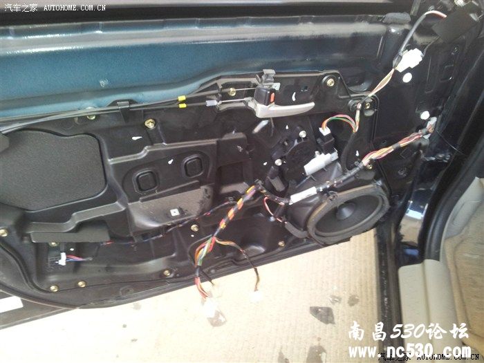 江西南昌奔腾B50改装惠威汽车音响ET600套装喇叭