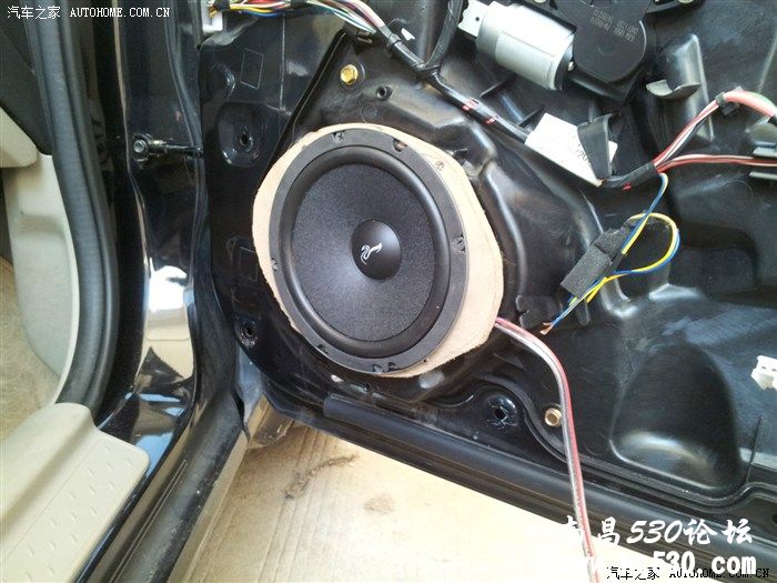 江西南昌奔腾B50改装惠威汽车音响ET600套装喇叭
