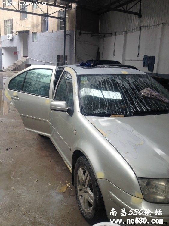 宝来1.8T全车喷漆…14万公里…作业