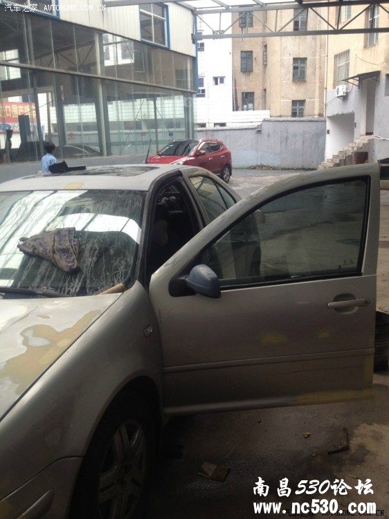 宝来1.8T全车喷漆…14万公里…作业