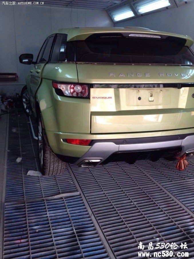 路虎极光全车喷漆改白色 我觉得好看了超多